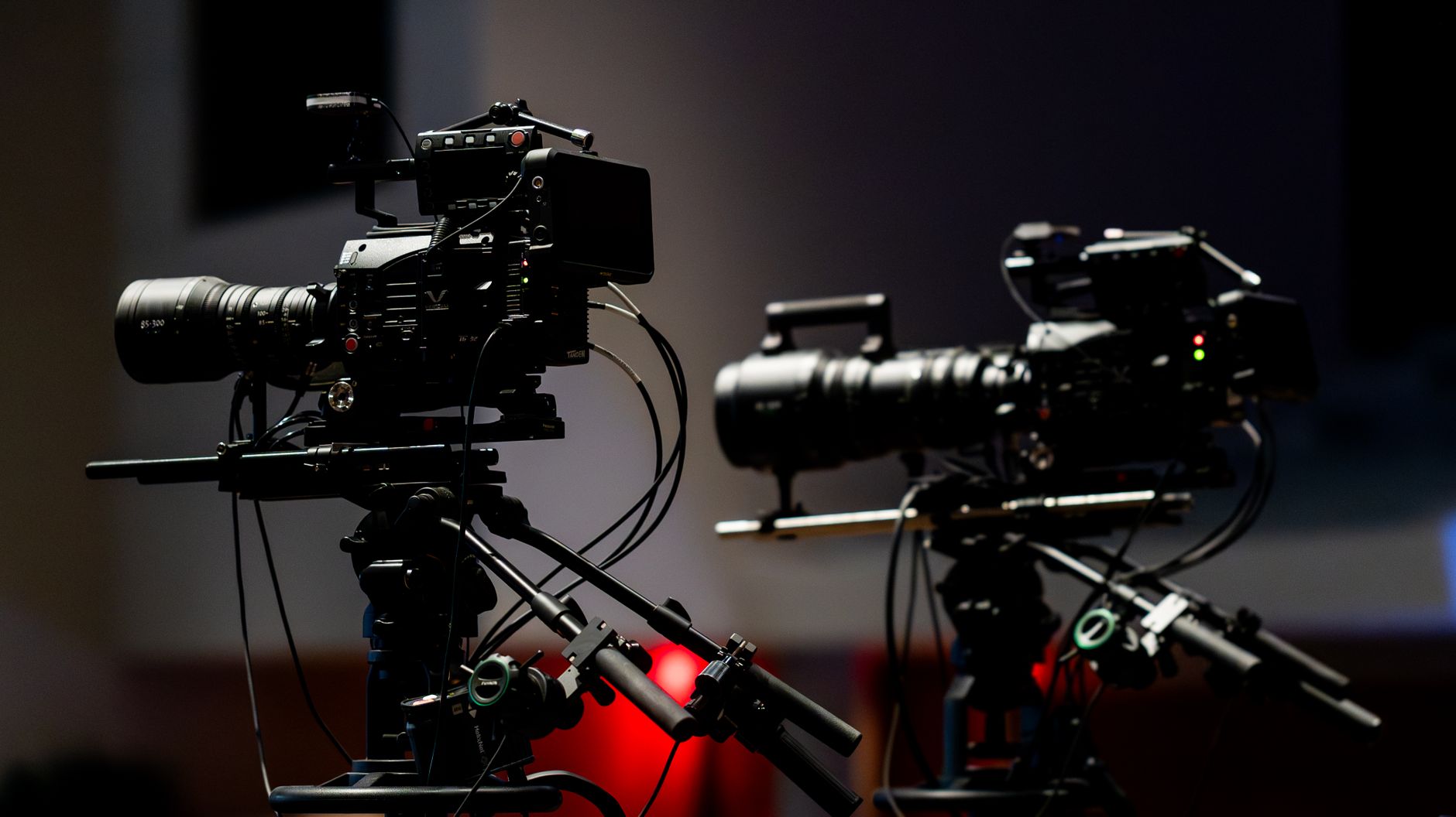 Cinematic camera on a professional film set in South Africa
